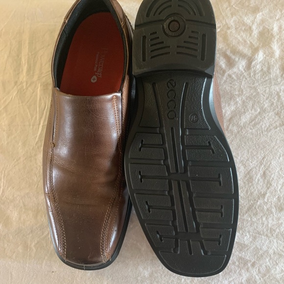 Ecco Metropole London Mens Leather Dress Shoes, Color: Saddle, Size: 13M - Picture 3 of 5